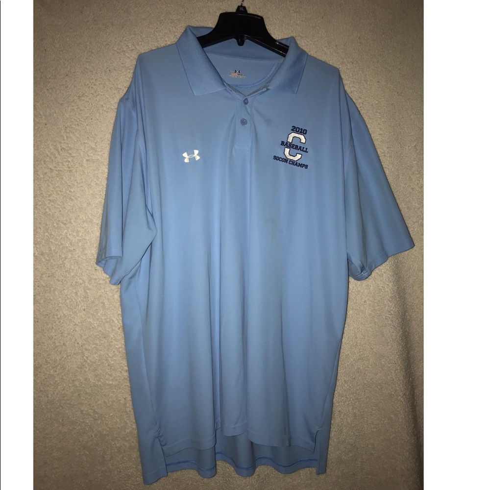 Citadel basketball blue polo (great condition)
